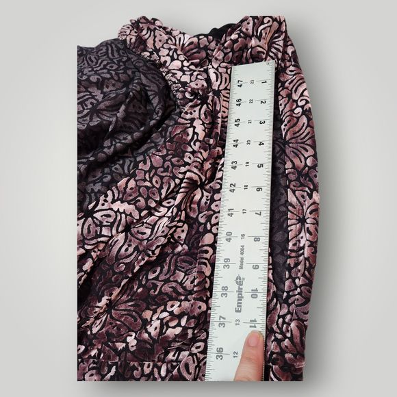 NWT Midnight Velvet Women's 20 Black Floral Capelet Overlay Split Sleeve Dress - Picture 11 of 14